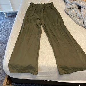 Army green flare dress pant. Size M